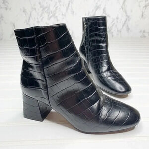Ted Baker Croc Embossed Neomie Ankle Boots